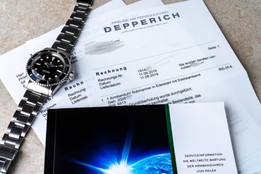 5513 Submariner (Serif Dial / Rolex Service 2019) – Bild 4