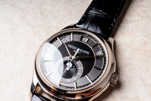 5205G Patek Philippe Jahreskalender (rare black dial) – Bild 5