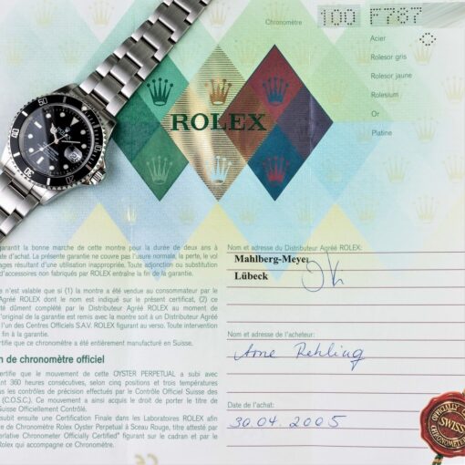 16610 Submariner Date (2005 / SL / full set / LC 100) – Bild 3