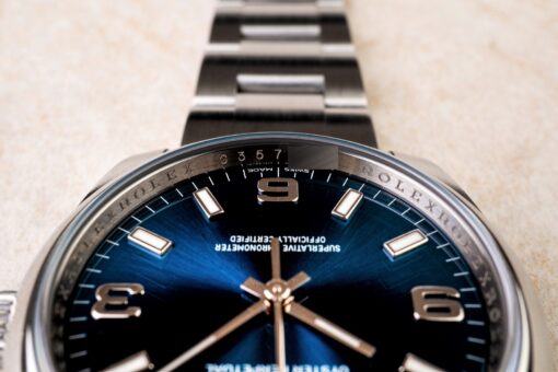 114200 Oyster Perpetual (blue sunray / rehaut) – Bild 10