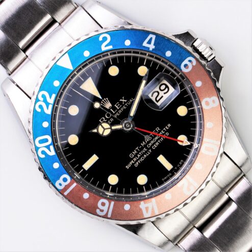 1675 GMT-Master (mirror gilt Dial / mff Inlay / 7206 bracelet)