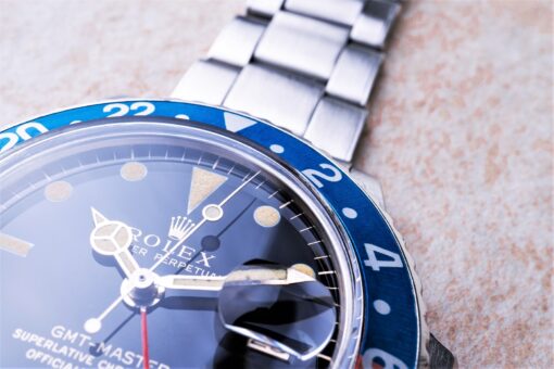 1675 GMT-Master (mirror gilt Dial / mff Inlay / 7206 bracelet) – Bild 5