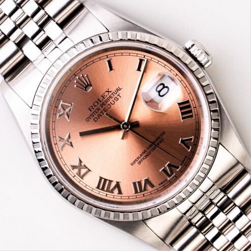 16220 Datejust (rare pink/salmon sunray dial)