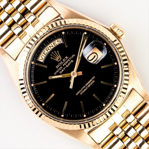 1803 Day-Date (1970 / black dial / jubilee bracelet)