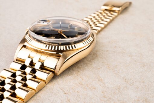 1803 Day-Date (1970 / black dial / jubilee bracelet) – Bild 4