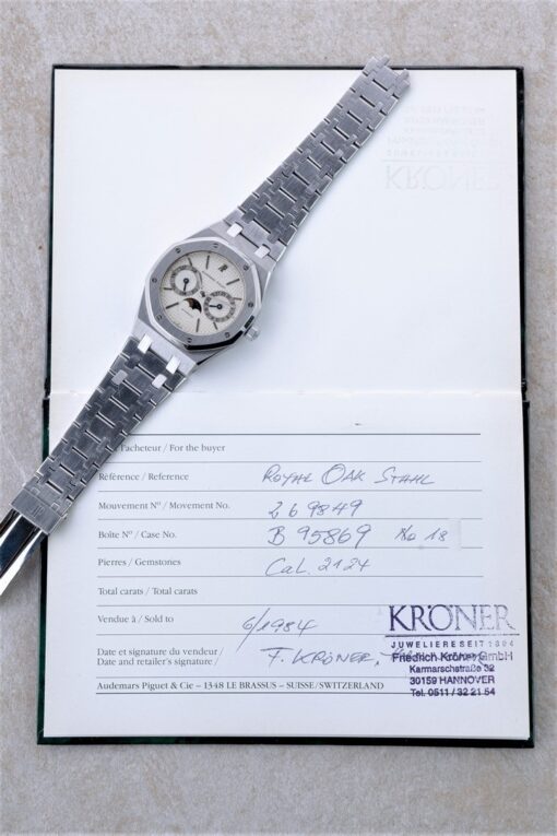 25594ST Royal Oak Day-Date moon phase (full set from Germany) – Bild 6