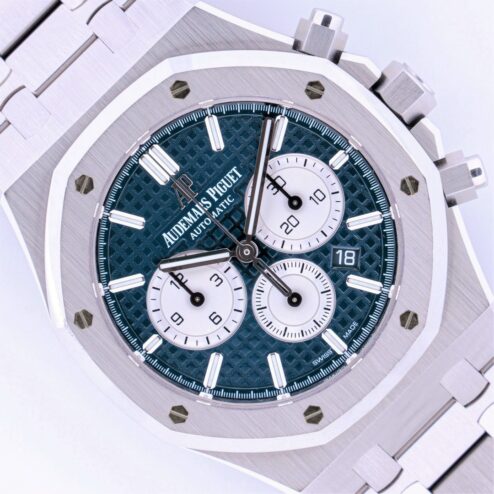 26331ST Royal Oak Chronograph (2018 / blue dial / full set)