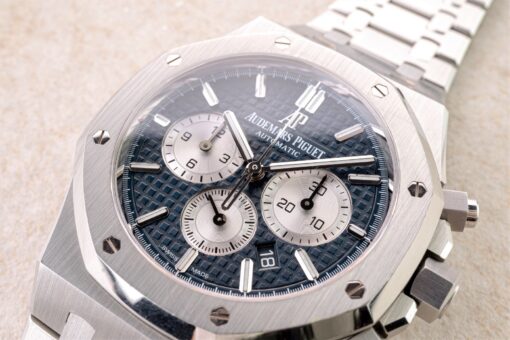 26331ST Royal Oak Chronograph (2018 / blue dial / full set) – Bild 3