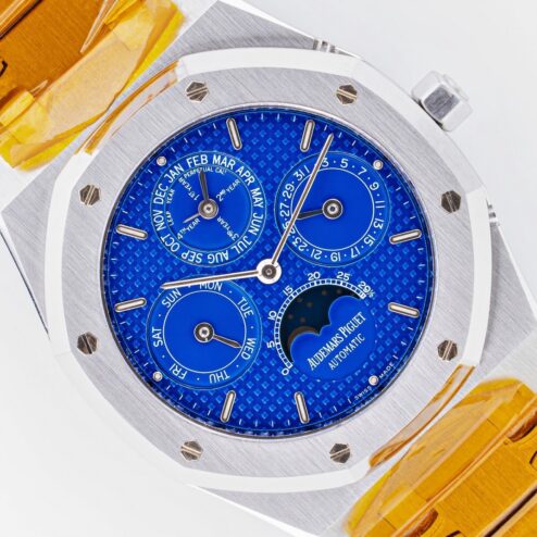 25820ST Royal Oak Perpetual Calendar (super rare Yves Klein electric blue dial)
