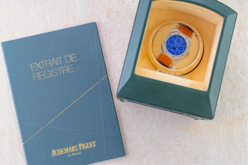 25820ST Royal Oak Perpetual Calendar (super rare Yves Klein electric blue dial) – Bild 8