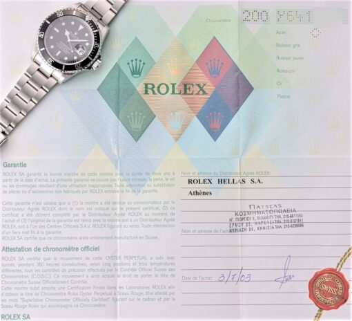16610 Submariner Date (Y serial 2003 / full set) – Bild 4