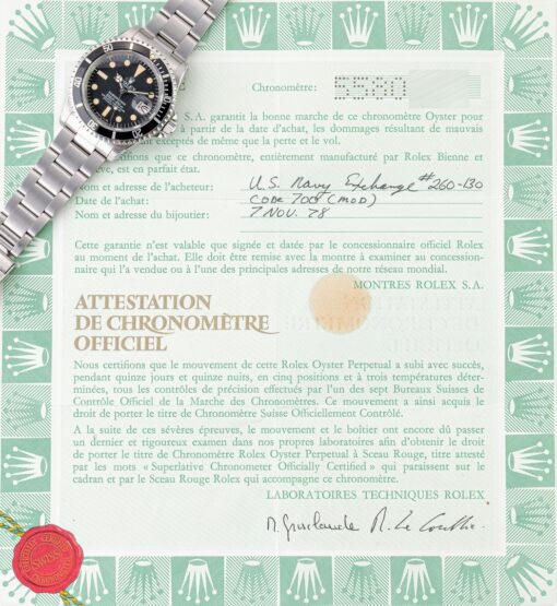 1680 Submariner Date (Maxi dial / US Navy / full full set) – Bild 3