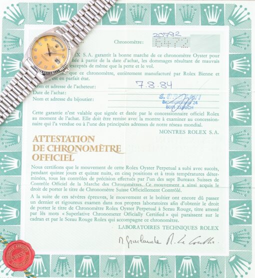 18049 Day-Date (crazy yellow tropical dial / collectors set) – Bild 6
