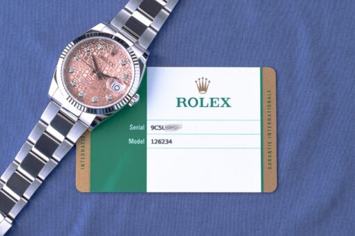 126234 Datejust (2020 / new / rare pink anniversary diamond dial) – Bild 3