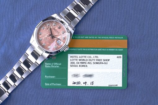 126234 Datejust (2020 / new / rare pink anniversary diamond dial) – Bild 4