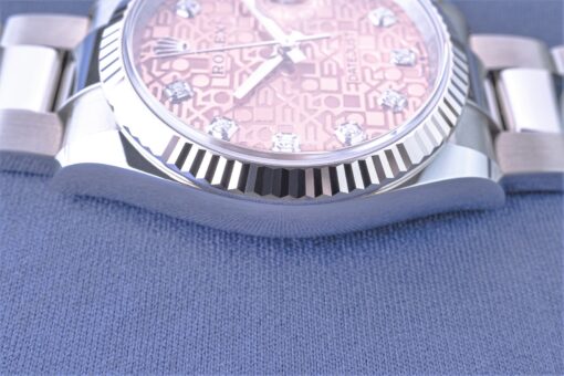 126234 Datejust (2020 / new / rare pink anniversary diamond dial) – Bild 6