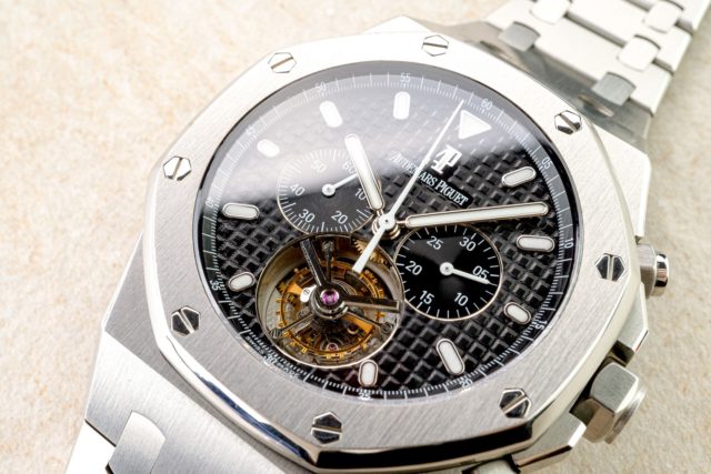 25977ST Royal Oak Chronograph Tourbillon (2005 / top condition / steel bracelet model) – Bild 3