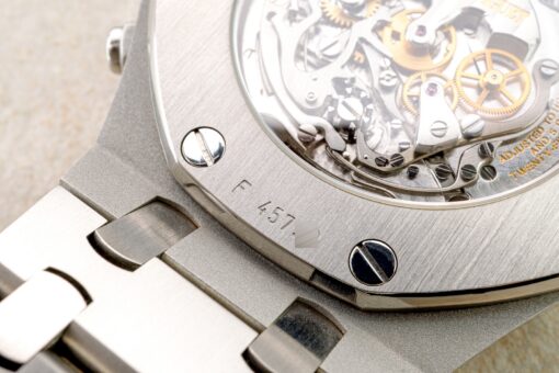 25977ST Royal Oak Chronograph Tourbillon (2005 / top condition / steel bracelet model) – Bild 12