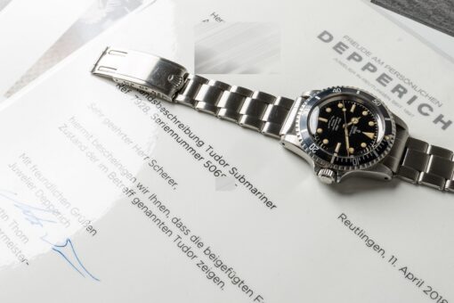 7928 Submariner (perfect chapter ring gilt dial / interesting papers) – Bild 7