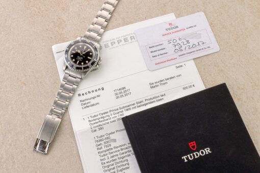 7928 Submariner (perfect chapter ring gilt dial / interesting papers) – Bild 8