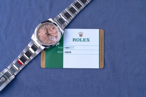 126234 Datejust (2020 / new / rare pink anniversary diamond dial) – Bild 4
