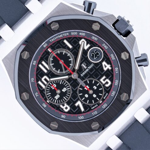 26470SO Royal Oak Offshore Chronograph (ceramic bezel / top condition / full set)
