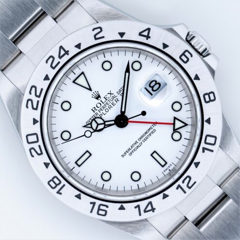 16570 Explorer II (SWISS only / Polar dial / top condition)