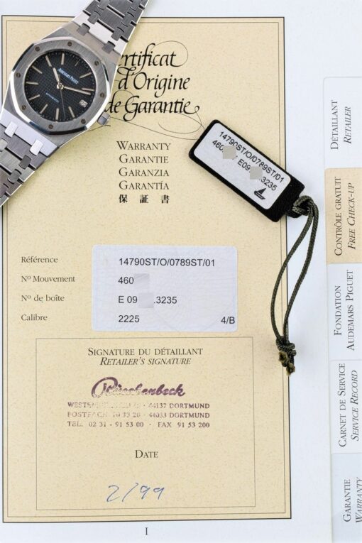14790ST Royal Oak (MK2 long Index dial / german full set) – Bild 6