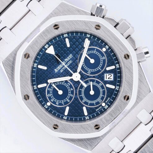25860ST Royal Oak Kasparov Chronograph (rare blue dial / full set from Denmark)