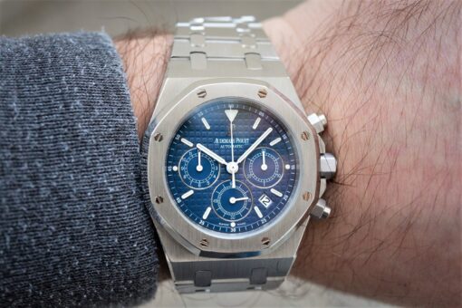 25860ST Royal Oak Kasparov Chronograph (rare blue dial / full set from Denmark) – Bild 2