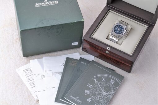 25860ST Royal Oak Kasparov Chronograph (rare blue dial / full set from Denmark) – Bild 9