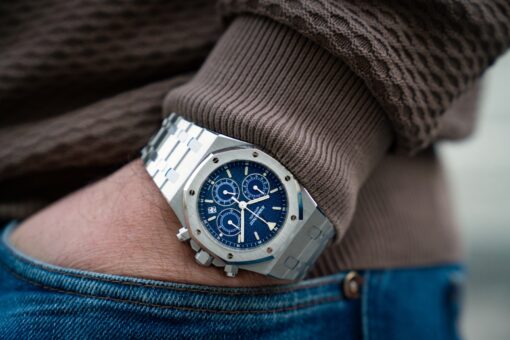 25860ST Royal Oak Chrongraph Kasparov (blue dial / full set) – Bild 2