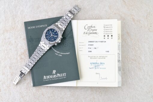 25860ST Royal Oak Chrongraph Kasparov (blue dial / full set) – Bild 5