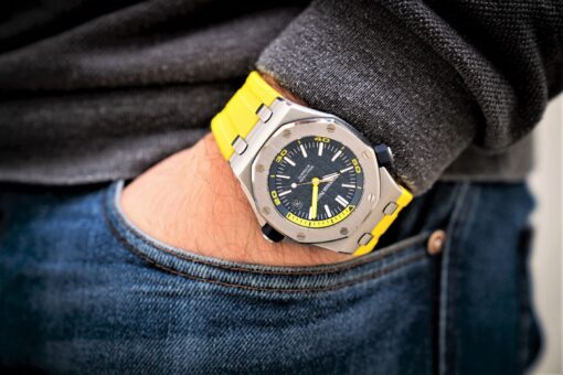 15710ST Royal Oak Offshore Diver (blue/yellow / 2019 / full set) – Bild 2