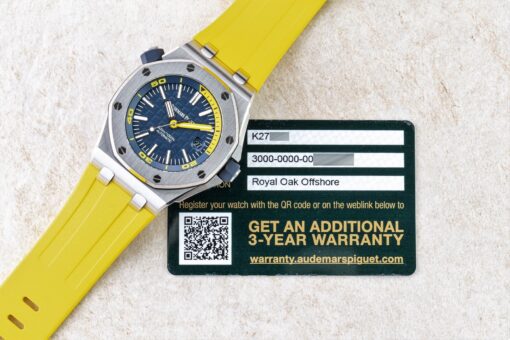 15710ST Royal Oak Offshore Diver (blue/yellow / 2019 / full set) – Bild 4