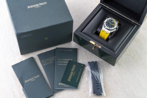 15710ST Royal Oak Offshore Diver (blue/yellow / 2019 / full set) – Bild 5