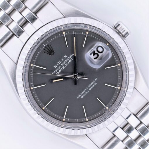 1603 Datejust (rare grey dial / perfect full set from owner family / Germany)