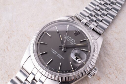 1603 Datejust (rare grey dial / perfect full set from owner family / Germany) – Bild 3