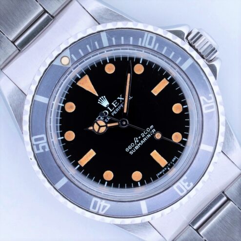 5513 Submariner (crazy pumpkin patina / ghost inlay / 9315 folded bracelet)