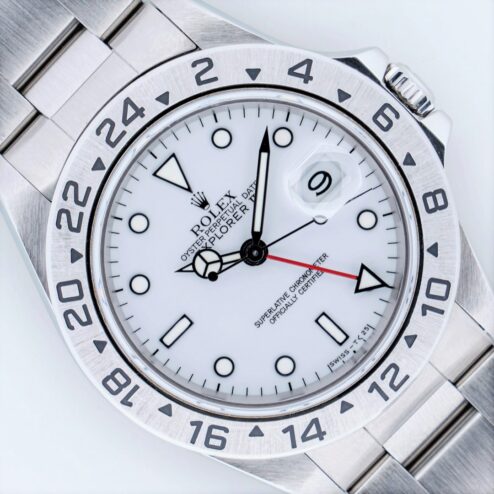 16570 Explorer II (super rare PORCELAIN dial / 1991 / full set)