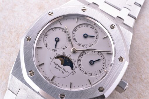 25686ST Royal Oak Perpetual Calendar (crary rare / silver MK1 flat dial) – Bild 4