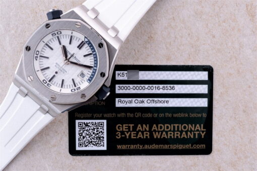 15710ST Royal Oak Diver (white-blue / 2019 / warranty until 2024) – Bild 5