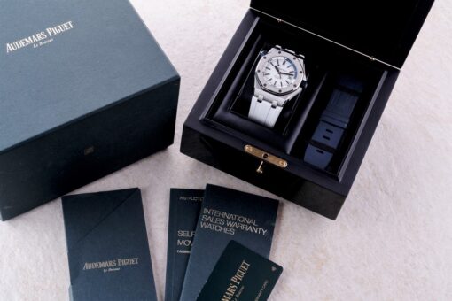 15710ST Royal Oak Diver (white-blue / 2019 / warranty until 2024) – Bild 7