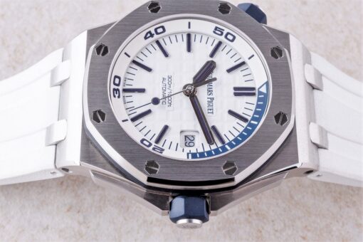 15710ST Royal Oak Diver (white-blue / 2019 / warranty until 2024) – Bild 9