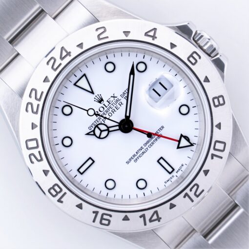 16570 Explorer II (Polar dial / no hole case / top condition / box papers)