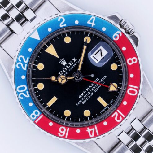 1675 GMT-Master (MK2 pumpkin dial / redback inlay)