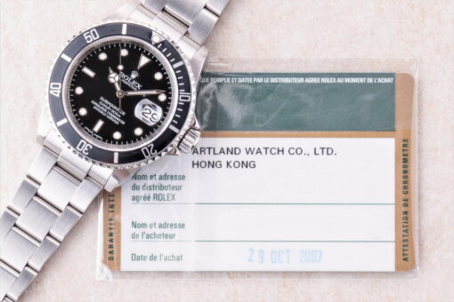 16610 Submariner Date (Rehaut / full set / card) – Bild 3