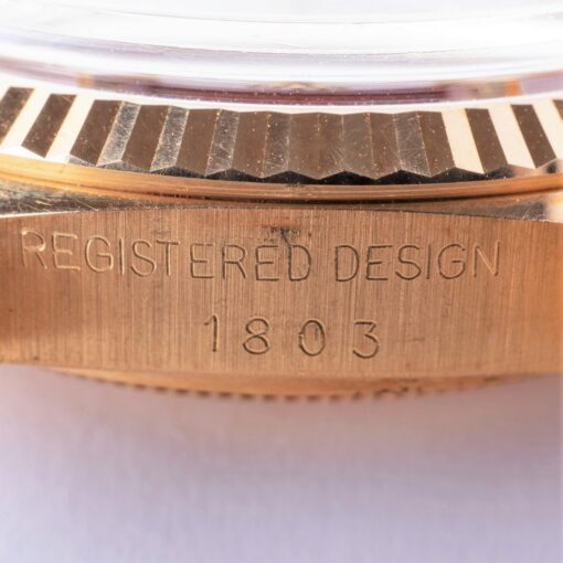 1803 Day-Date (Oxblood Stella dial / perfect and unpolished / caseback sticker) – Bild 14