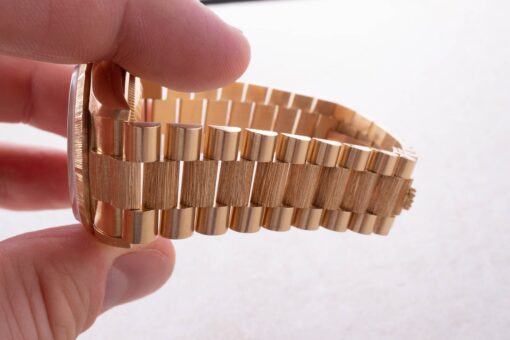 18248 Day-Date (Borke / bark / unpolished / full set / LC 100) – Bild 15