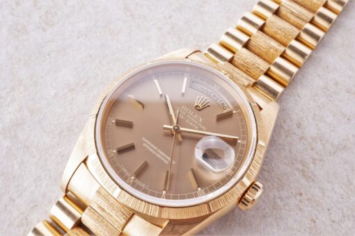 18248 Day-Date (Borke / bark / unpolished / full set / LC 100) – Bild 3